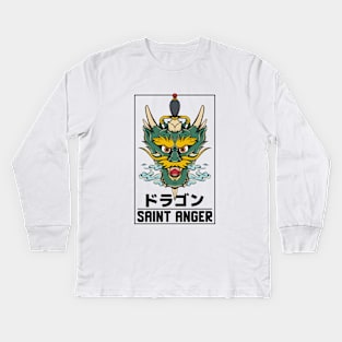 SAINT ANGER DRAGON Kids Long Sleeve T-Shirt